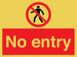 No entry